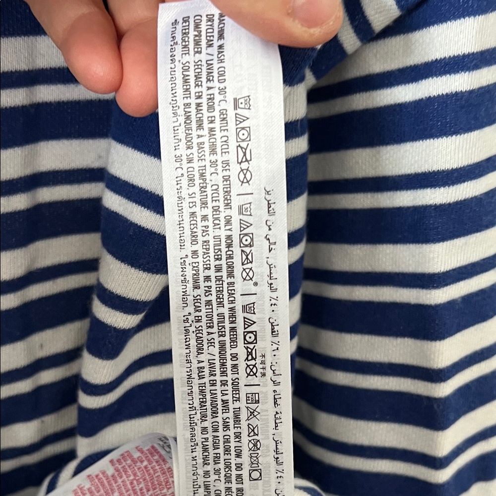 Disney Cruise Line Exclusive Navy and White Striped Zip Sweatshirt - Picture 8 of 9